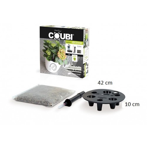 Bewässerungsset Wasserstandsanzeiger COUBI durchmesser 42 cm mit Granulat IZCO410