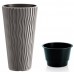 Prosperplast SANDY SLIM Blumentopf 29,7cm, 12l, stein grau DPSP300-405U