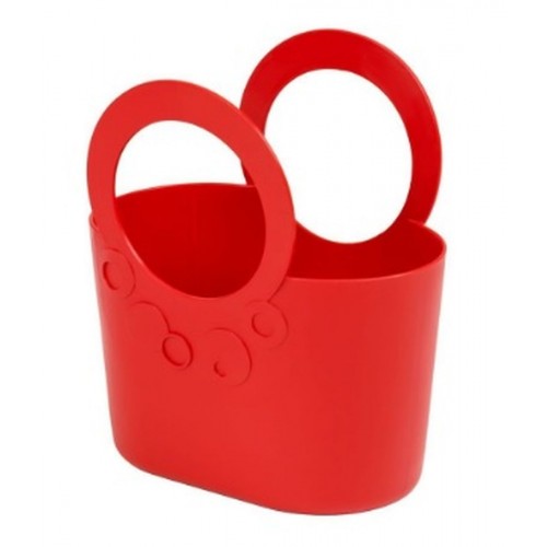 Flexi Tasche Einkaufstasche Strand Korb Lily, Rot Coral 30 cm breit, ITLI300-1788C