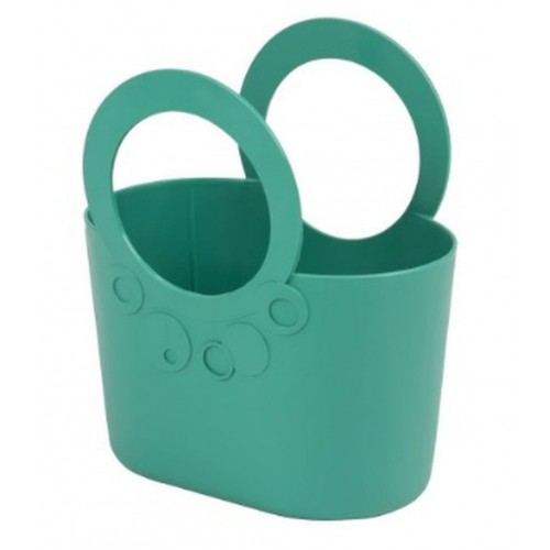 Flexi Tasche Einkaufstasche Strand Korb Lily, türkis 24 cm breit, ITLI240-326U