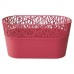 PROSPERPLAST CITY Blumenkaste mit Spitze 28,5 cm himbeere DCIT285-207C