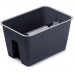 PROSPERPLAST RATOLLA Reling Blumenkasten 39,6 x 27,2 x 22,5 cm anthrazit DRLB400