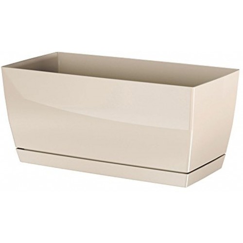 Prosperplast COUBI Blumenkasten mit Untersetzer 39x19x18,2cm creme DUPP400-CY728