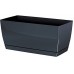 Prosperplast COUBI Blumenkasten mit Untersetzer 39x19x18,2cm graphit DUPP400-426U