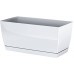 Prosperplast COUBI Blumenkasten mit Untersetzer 39x19x18,2cm weiß DUPP400-S449