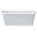 Prosperplast RESPANA SET Blumenkasten mit Untersetzer 88,5x18,4x14,5cm, weiß, ISE900P-S449