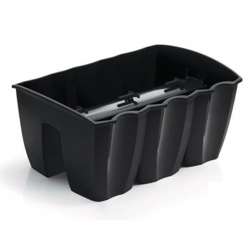 Prosperplast CROWN Balkontopf für Balkongeländer 39 x 28 x 20cm, 12l, anthrazit DCRO400 Prosperplast CROWN Balkontopf für Balkongeländer 39 x 28 x 20cm, 12l, anthrazit DCRO400