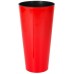 Blumenvase TUBUS SLIM SHINE 64 L Blumentopf inkl. Einsatz Pflanzsäule glänzend Coral