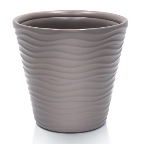 Prosperplast WAVE Blumentopf 34,2x32,3cm mocca DBWA350 Prosperplast WAVE Blumentopf 34,2x32,3cm mocca DBWA350