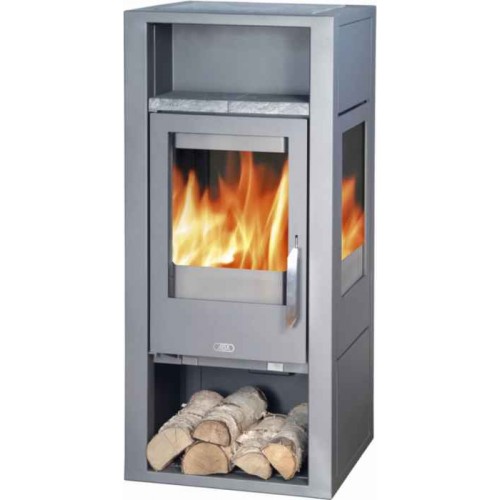 ABX QUADRO Holz-Kaminofen, grau 4678-7M ABX QUADRO Holz-Kaminofen, grau 4678-7M