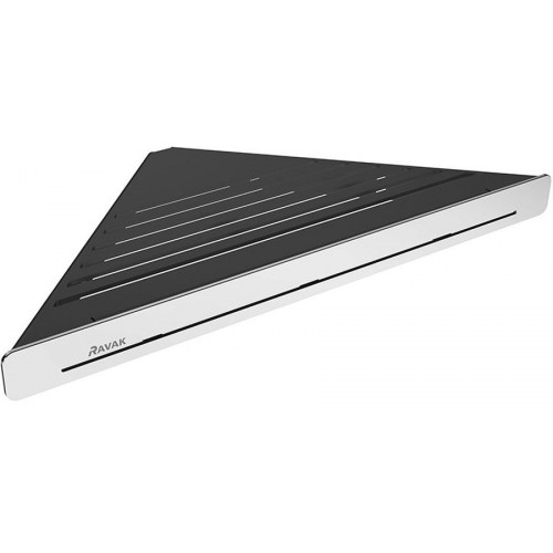 RAVAK SLIM C Ablage 290 x 206 x 22 mm schwarz/chrom X07P576