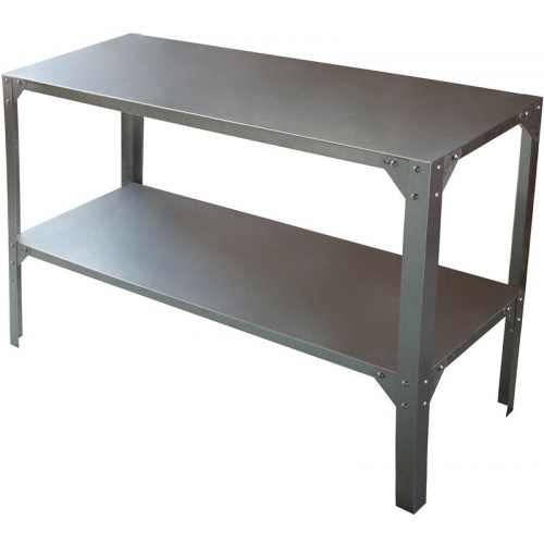 G21 Regal 115 x 40 cm für Gartenhäuser und Treibhäuser, grau, 63900484