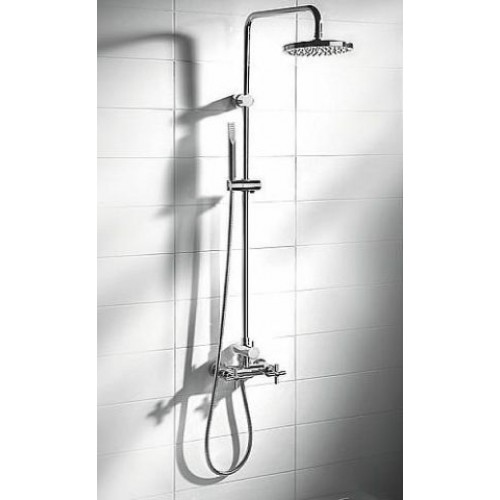 Roca Loft Duschbatterie mit Standrohren, chrom 75A9743C00
