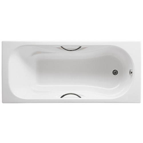 Roca Malibu Badewanne Gußeisen 160 x 75 cm, 171l, weiß antislip, 7231060000