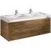 Roca Stratum Waschtischunterschrank 129 x 49,5 x 45 cm, Walnuss 7856222622