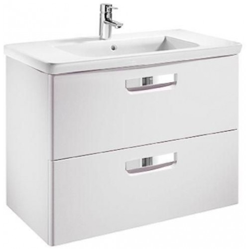 Roca The Gap Waschtisch 70 cm mit dem Schrank mit Schubladen, weiß matt 7855711576