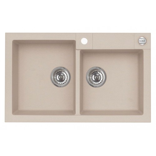 ALVEUS Rock 90 Algranitdoppelspüle 780x480 mm, oat 1219053