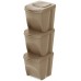 Prosperplast SORTIBOX ECO WOOD Mülltrenner 3x25l, naturo IKWB25S3W