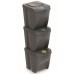 Prosperplast SORTIBOX Mülltrenner 3x25l, Grau IKWB25S3