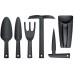 Prosperplast RESPANA GARDENING TOOLS SET Gartenwerkzeuge, 6Stck. Anthrazit INWN01