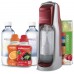 SODASTREAM Trinkwassersprudler Jet Red/Silver + 2 Sirup + 2 x 1L Flasche