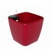 G21 Blumentopf mit Wasserspeicher Cube maxi rot 45 cm 6392421