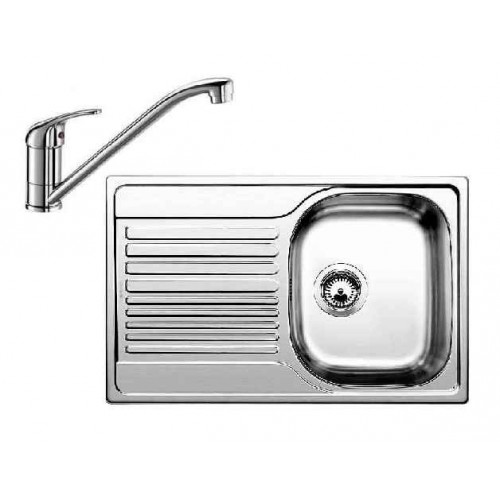 BLANCO SET TIPO 45 S COMPACT Edelstahl + Küchenarmatur DARAS chrom BLANCO SET TIPO 45 S COMPACT Edelstahl + Küchenarmatur DARAS chrom