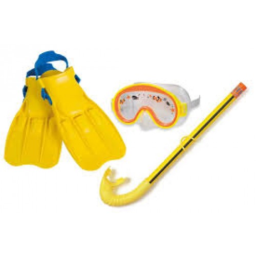 INTEX Kindertauchset Schnorchelset Adventure View Swim 55954