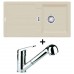 Franke SET G26 Fragranit Spüle STG 614 sahara + Küchenarmatur FC 9547.031