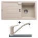 Franke SET G27 Fragranit Spüle STG 614 beige + Küchenarmatur FC 9541.085