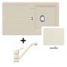 Franke SET G27 Fragranit Spüle STG 614 Magnolia + Küchenarmatur FC 9541.073