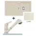 Franke SET G28 Fragranit Spüle STG 614 Magnolia + Küchenarmatur FC 9547.073