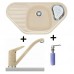 Franke SET G47 Fragranit Spüle COG 651E sahara + Armatur FC 9541.082 + Spülmittelspender