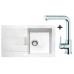 Franke SET T2 Tectonite Spüle SID 611-78 weiß + Küchenarmatur FN 0147