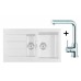 Franke SET T6 Tectonite Spüle SID 651 weiß + Küchenarmatur FN 0147