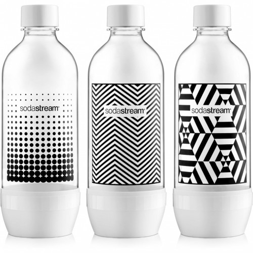 SodaStream Flasche TriPack 1l Schwarz & Weiß 42002132