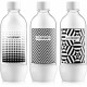 SodaStream Flasche TriPack 1l Schwarz & Weiß 42002132
