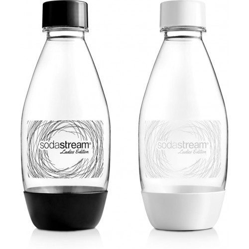 SODASTREAM GRASS LE SODA Schwarzweißflasche 0,5 l 2 Stück