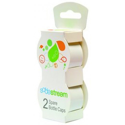 SodaStream Kit 2x Endkappen Weiß Ersatzteil Pet Flasche Kunststoff Karbonisator