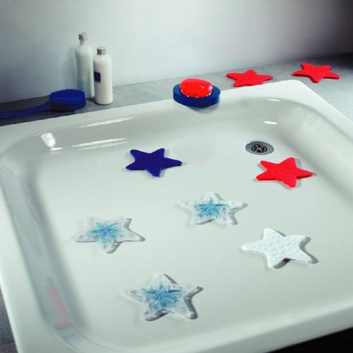 Spirella Asterie Wanneneinlage 5er set Weiß 1007077