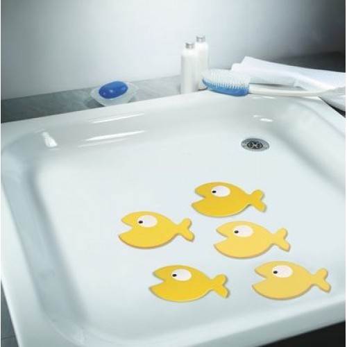 Spirella Hungry Anti-Rutsch-Sticker 5-er Pack Sun 1011355