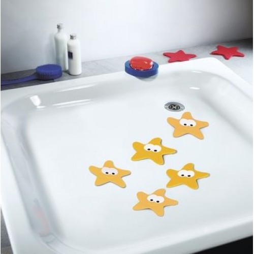 Spirella Starfy Anti-Rutsch-Sticker 5-er Pack Orange 1011357 Spirella Starfy Anti-Rutsch-Sticker 5-er Pack Orange 1011357