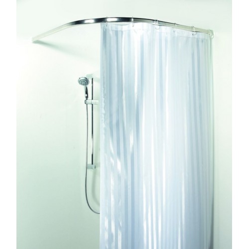 Spirella Ova-Rondo Duschstange 90 x 90 cm Silber 1031146 Spirella Ova-Rondo Duschstange 90 x 90 cm Silber 1031146