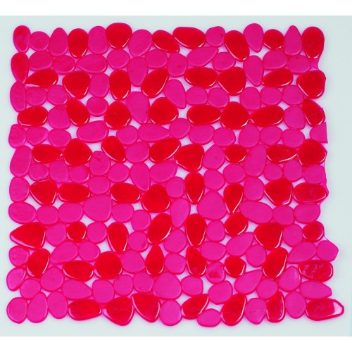 Spirella Riverstone Wanneneinlage 54 x 54 cm Rot 1008468