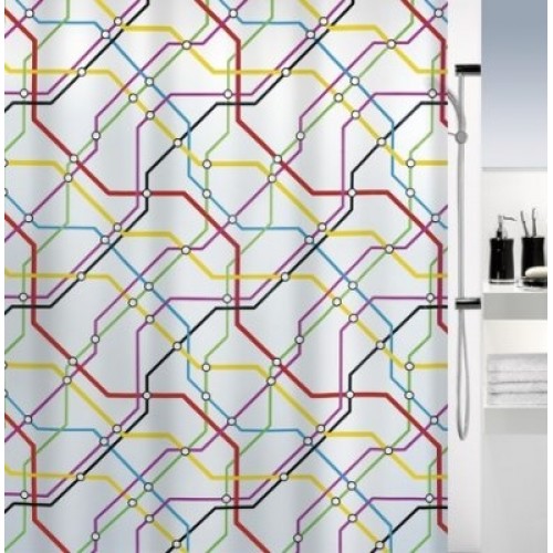 Spirella Metro Duschvorhang 180 x 200 cm 1016134 Spirella Metro Duschvorhang 180 x 200 cm 1016134
