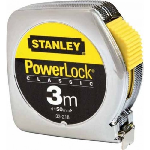 Stanley 0-33-238 PowerLock Bandmaß Kunststoff 3m/12,7mm, Endhaken zweifach vernietet Stanley 0-33-238 PowerLock Bandmaß Kunststoff 3m/12,7mm, Endhaken zweifach vernietet