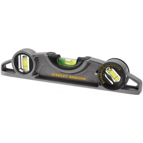 Stanley 0-43-609 FatMax Pro Torpedo Wasserwaage 25cm, Aluminium, magnetisch