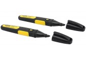 Stanley 0-47-314 FatMax Permanentmarker mit breiter Spitze, schwarz, 2 Stück