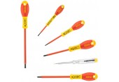 Stanley 0-65-441 FatMax VDE-Schraubendreher-Satz (Schlitz/Phillips/Tester), 6-teilig