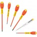 Stanley 0-65-443 FatMax VDE-Schraubendreher-Satz (Schlitz/Pozidriv/Tester), 6-teilig